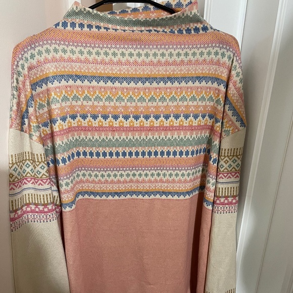 Mock turtleneck thin sweater - Picture 1 of 2